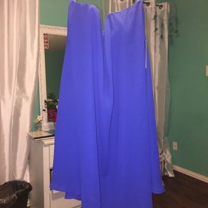 Express, sweetheart Tube top dress, royal blue